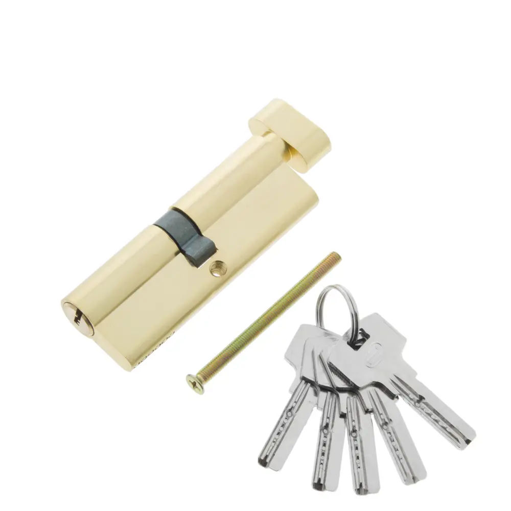 Цилиндр Standers ключ/вертушка 45х45 золото, TT-CAB825 17263851 STLM-2089693  - Вид №1