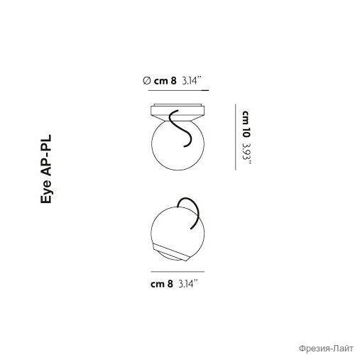 Studio Italia Design Eye AP-PL GW G настенный светильник 95396 - Вид №2