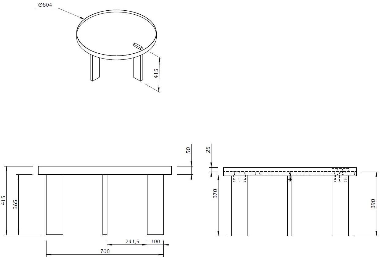TemaHome Круглый сервировочный стол sun-id-1444520 - Вид №16