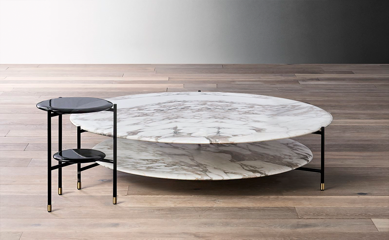 Стол журнальный  MERIDIANI ADRIAN 130R 