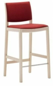 Andreu World Стул деревянный высокий обитый Duos Bq2761