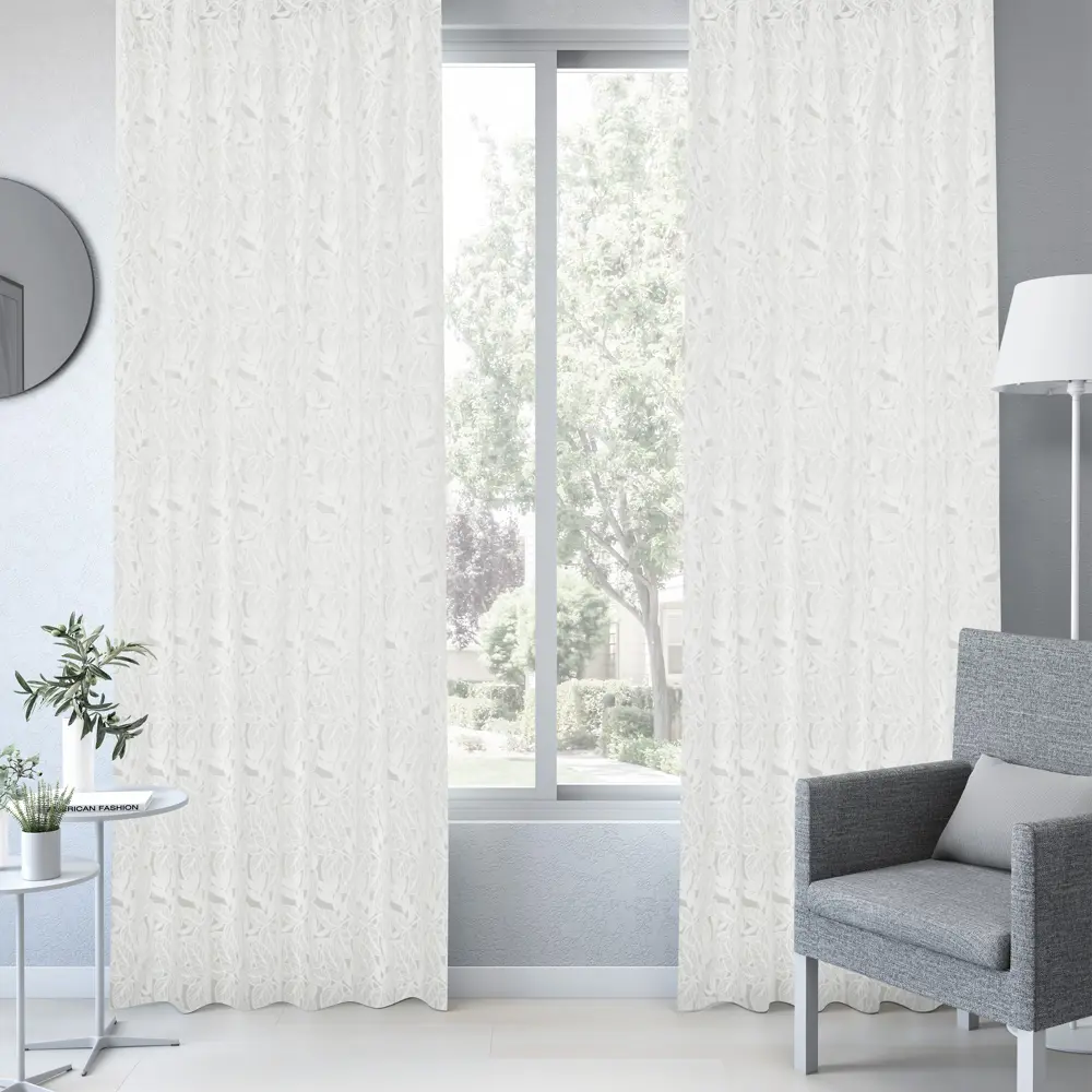 Тюль на ленте Inspire Ryan 250x280 см цвет белый STLM-2054627 - Вид №6