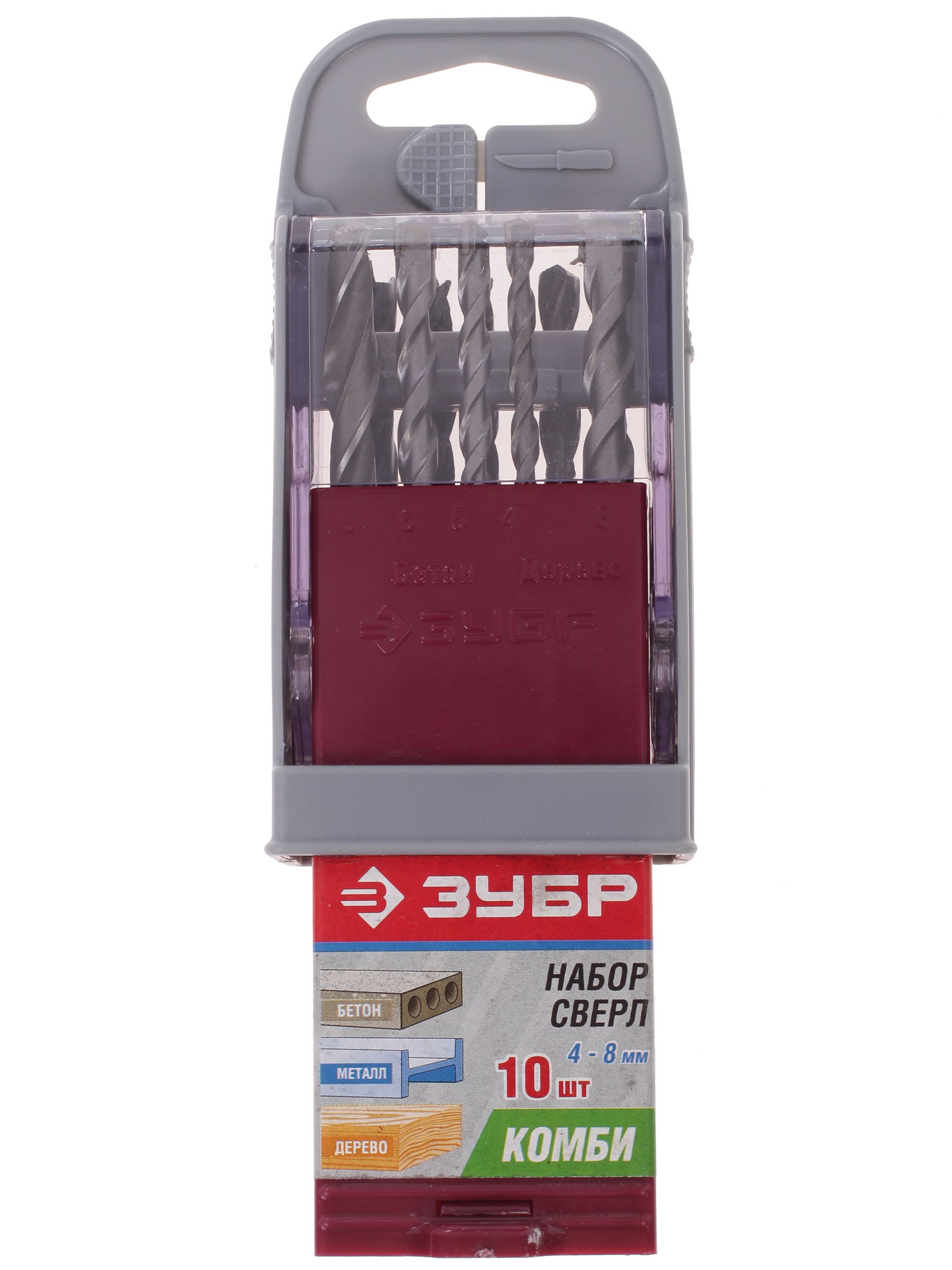 Набор сверл ЗУБР 4-29704-H10-SB 6615623 STDN-0050622