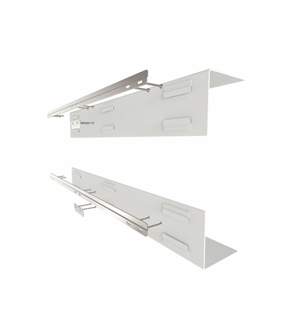 FROST Полка 4037 15x45x100cm » белая Алюминий Белый U4037-W  - Вид №6