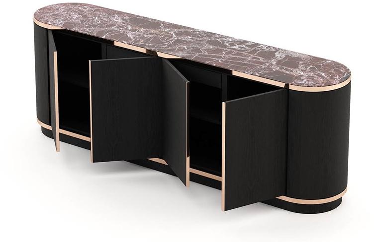 Laskasas Комод деревянный с распашными дверцами Brown Lk2113  - Вид №1