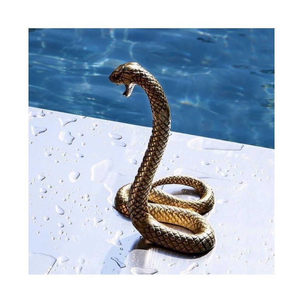 Статуэтка металлическая золотистая Wunderkrammer Snake SELETTI  00-3883224 Золото  - Вид №6