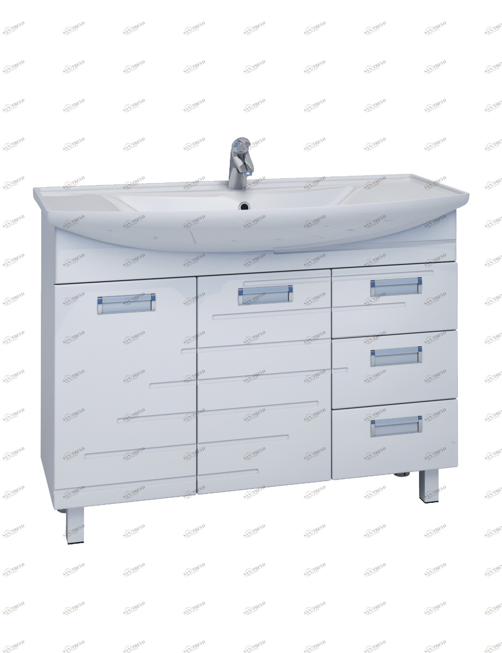 Тумба Diana 1050 (Стиль)1100⨉520⨉830 мм белый Santreyd sun-id-665320