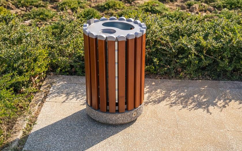 ENCHO ENCHEV - ETE Бетонный мусорный бак с крышкой для улицы  43  - Вид №1