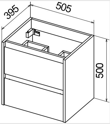 Мебель для ванной комнаты BelBagno KRAFT 39-500 Pino Pasadena  - Вид №2