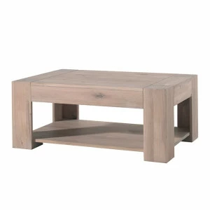 Журнальный столик прямоугольный отбеленный дуб 110 см Bjorn VAVI BJORN 132641 Беленый дуб;бежевый