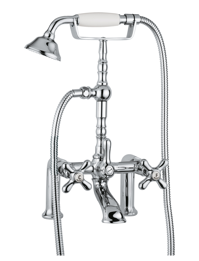 0701/4/C Bellosta Rubinetterie ВАННАЯ ГРУППА С ФИТИНГАМИ ДЛЯ КРАЯ ВАННЫ Charlotte