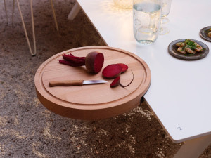 Деревянная круглая разделочная доска