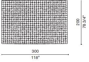 Cappellini Ковер из новозеландской шерсти, вискоза, растительное волокно  Mcp_3  - Вид №1