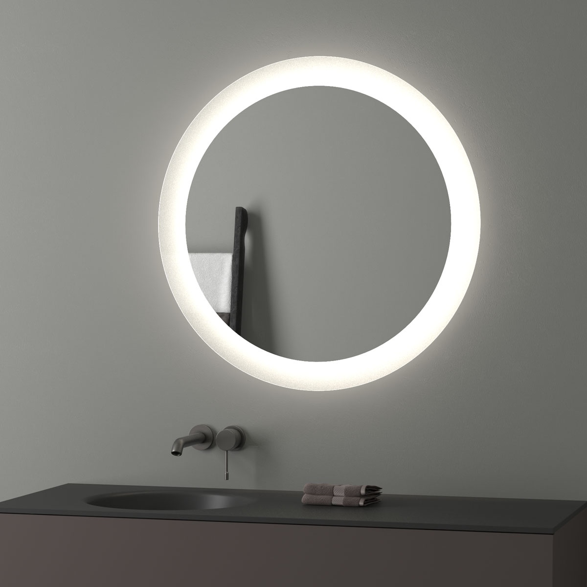 BY 2525 Зеркало с LED-подсветкой 19,5 W EVOFORM Ledshine - Вид №5