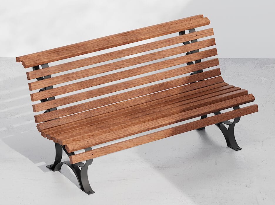 Деревянная скамья со спинкой DIMCAR ARCH-00009828 - Вид №1