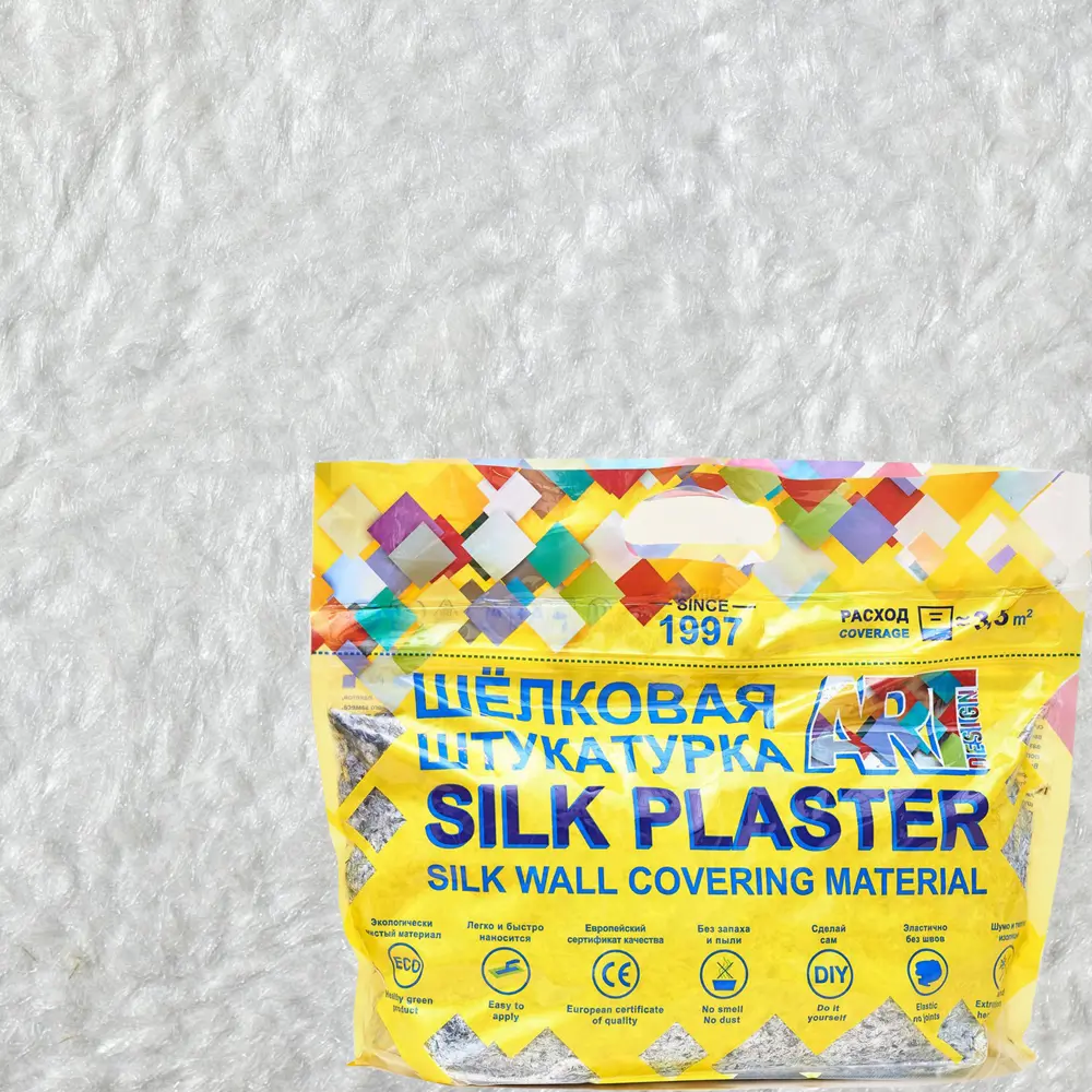 Жидкие обои Silk Plaster АртДизайн 253 0.9 кг цвет белый 82453409 STLM-2101673 