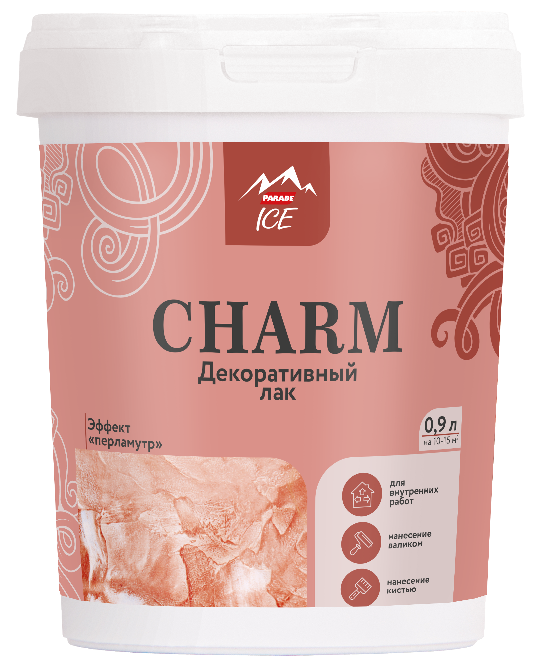 16774300 Лак декоративный Ice «Charm» 0.9 л цвет жемчуг STLM-0007173 PARADE  - Вид №1