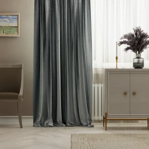 Штора на ленте Inspire Olivia 160х280 см цвет синий