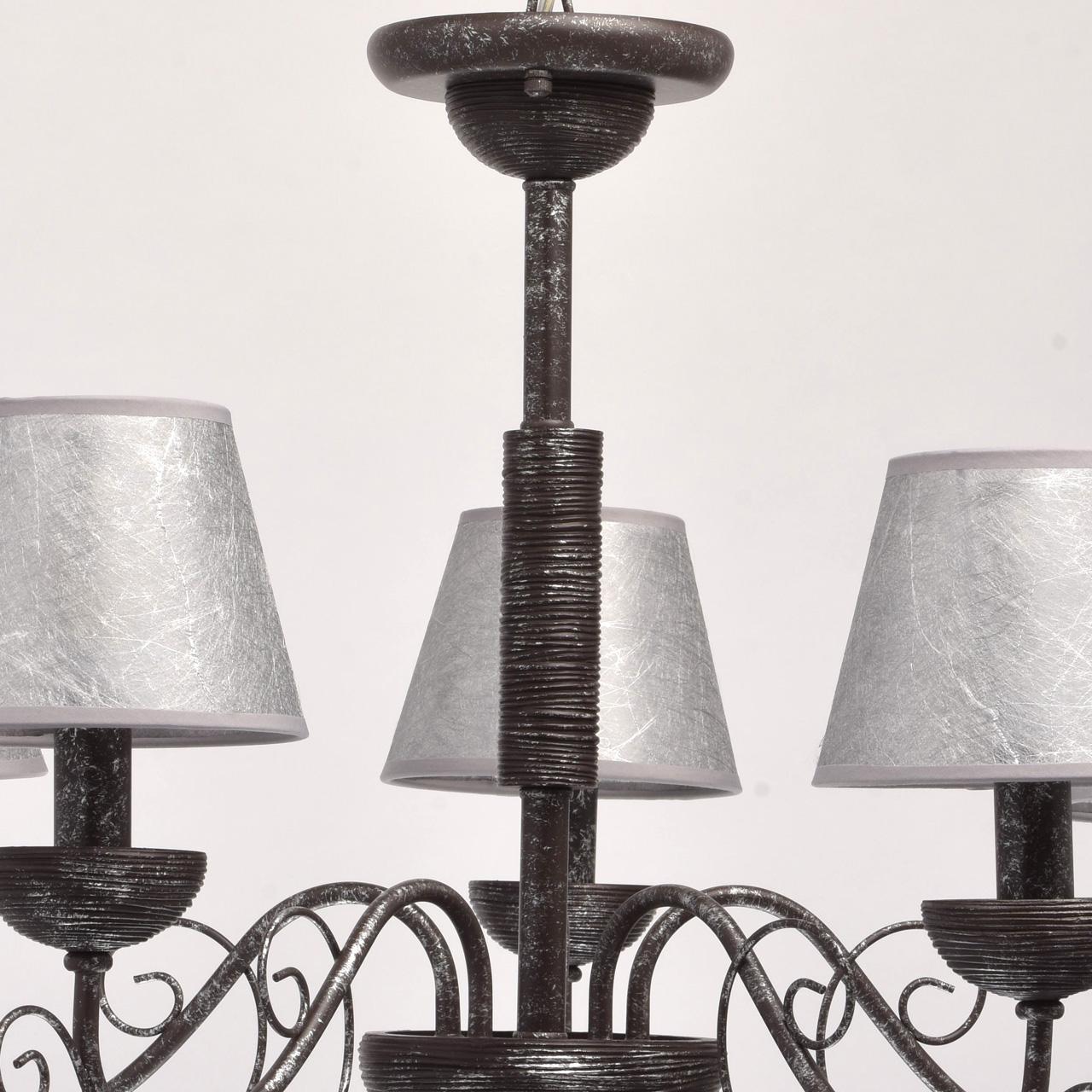 Подвесная люстра MW-Light Карбон 697010205 MW-LIGHT ДИЗАЙНЕРСКИЕ, КАРБОН 187031 Серый  - Вид №1