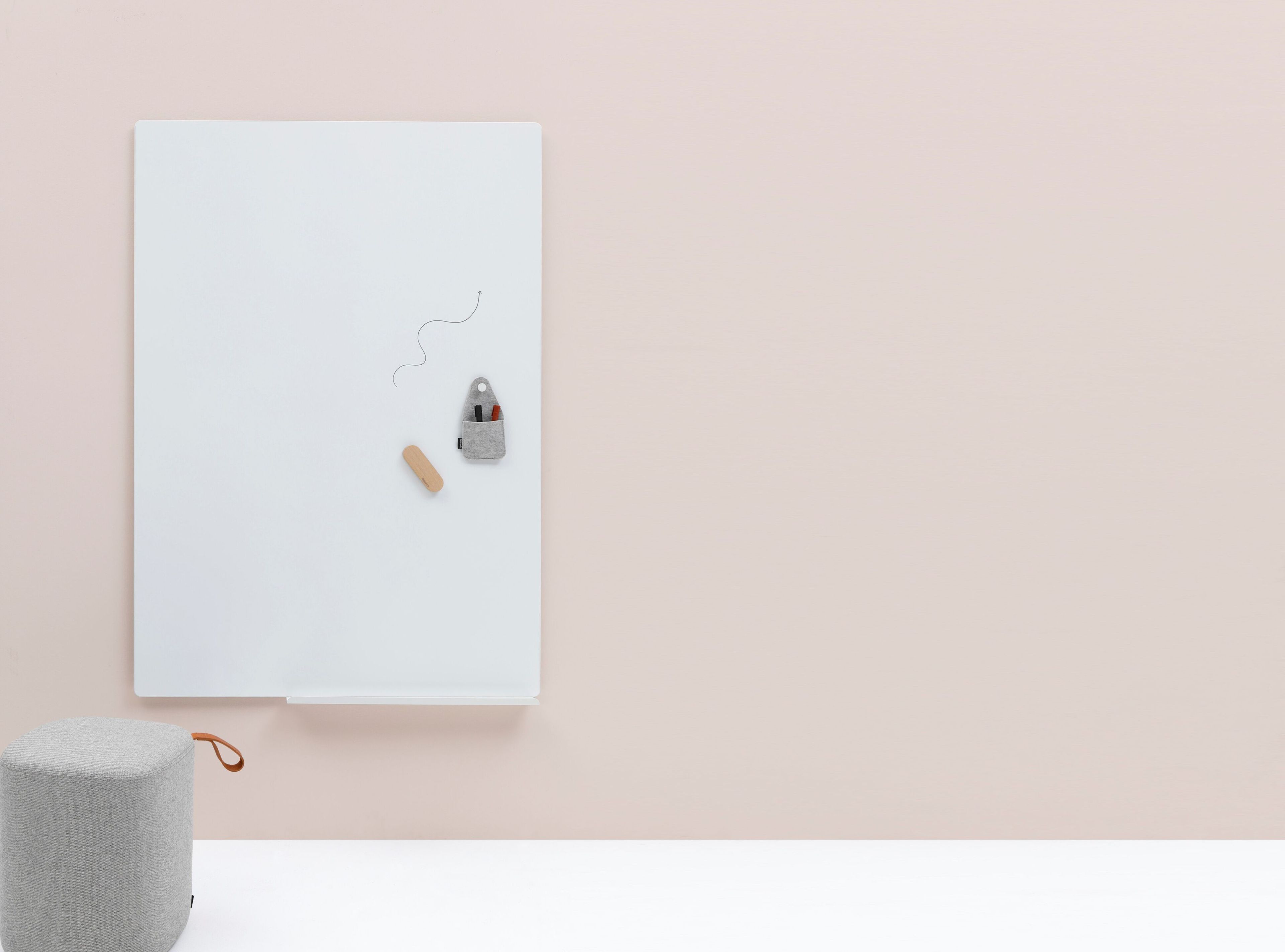 Настенная эмалированная стальная магнитная офисная доска Cascando Round20 ARCH-00039964 - Вид №6