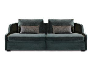 Модульный бархатный диван