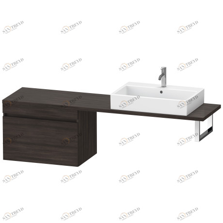 DS534305353 Шкафчик для компактной консоли DuraStyle #DS5343 700 x 478 мм Каштан темный, декор Duravit