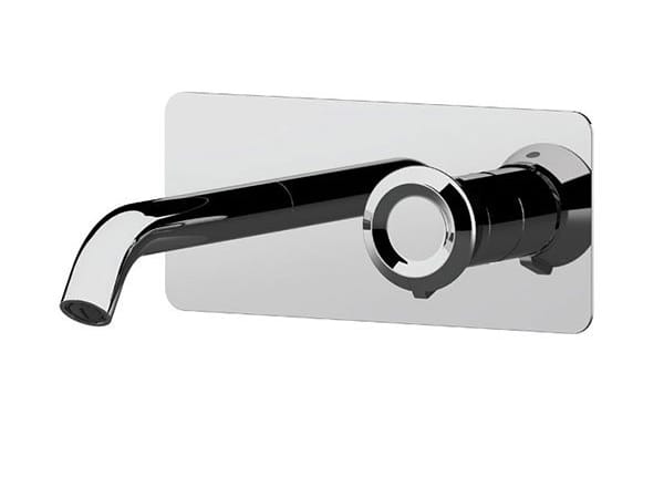 Однорычажный настенный смеситель для раковины с пластиной Remer Rubinetterie Element ARCH-00087743 - Вид №1