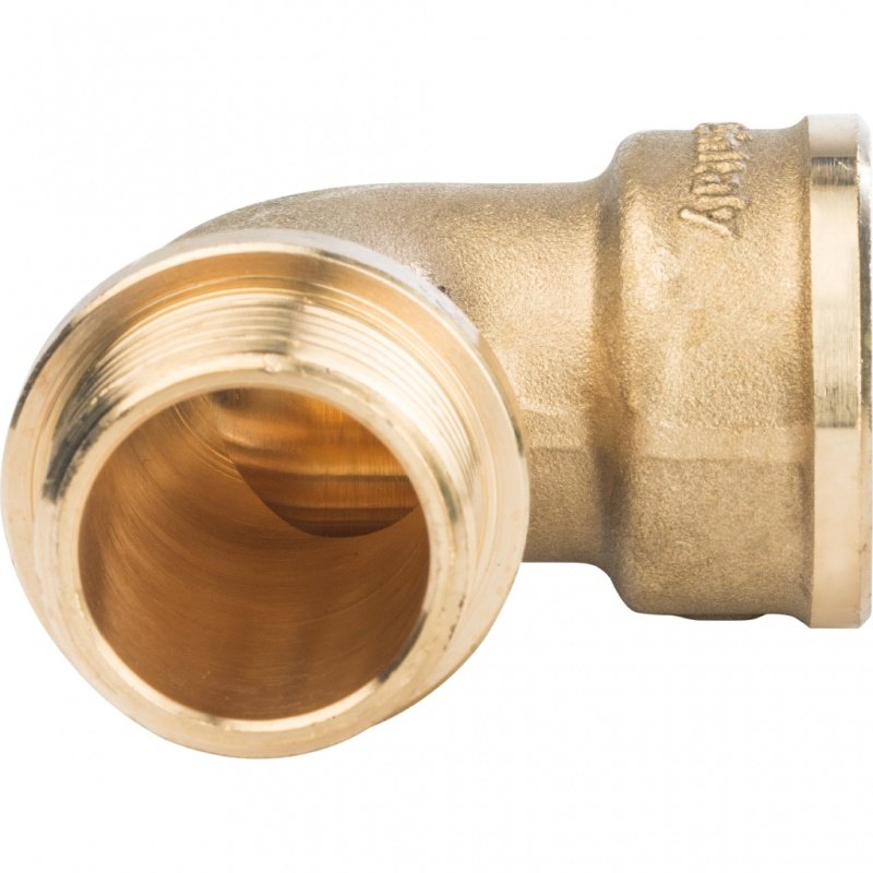 Угольник ВН с упором 1" латунь STOUT SFT0015000001 - Вид №2