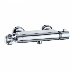 Термостатический смеситель ½", настенный монтаж JOERGER Cronos Crystal