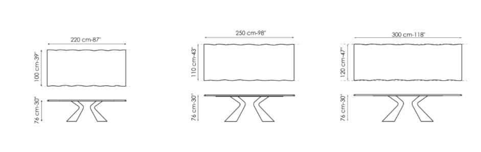 Прямоугольный стол BONALDO PRORA ARCH-00117201 - Вид №8