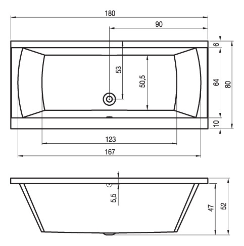 BA7200500000000_hit1 Ванна Riho Julia Santreyd - Вид №5