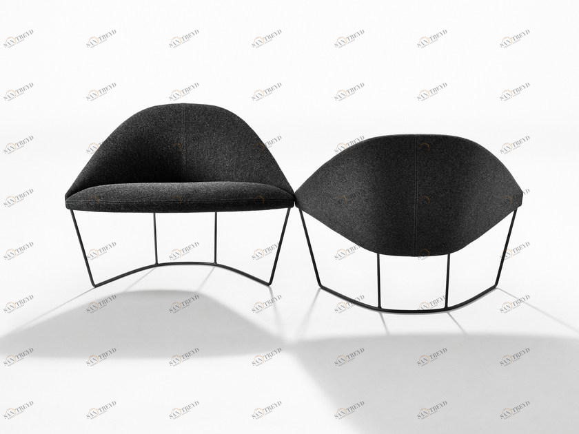 arper Санное кресло из ткани Colina sun-id-1356134