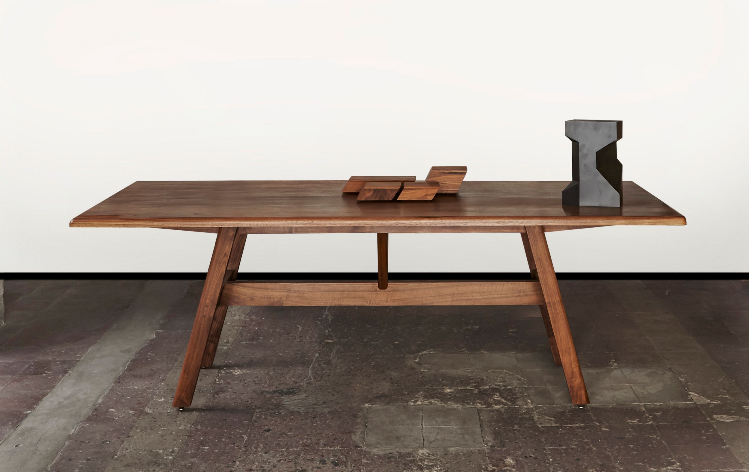 Прямоугольный обеденный стол из массива дерева BassamFellows KANT ARCH-00049077 - Вид №4