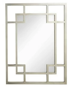 Зеркало прямоугольное настенное серебро Carn Champagne Rectangle PUSHA ДИЗАЙНЕРСКИЕ 062606 Серебро