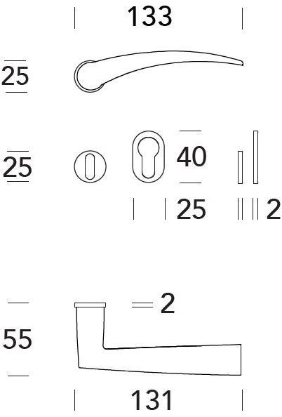 Reguitti Ручка из латуни на розетке Apri A121mr02235 - Вид №1