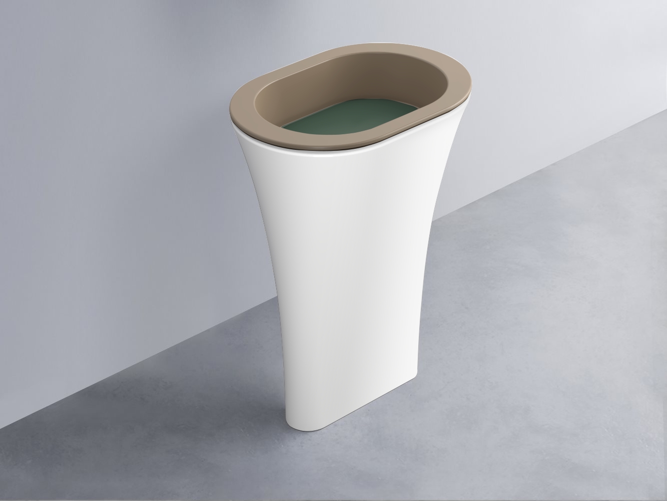AMLA65-AN+AMPILO-MU+AMCOLO-BL Раковина Amedeo Ovale отдельностоящая cielo Enjoy + Amedeo Ceramica Cielo