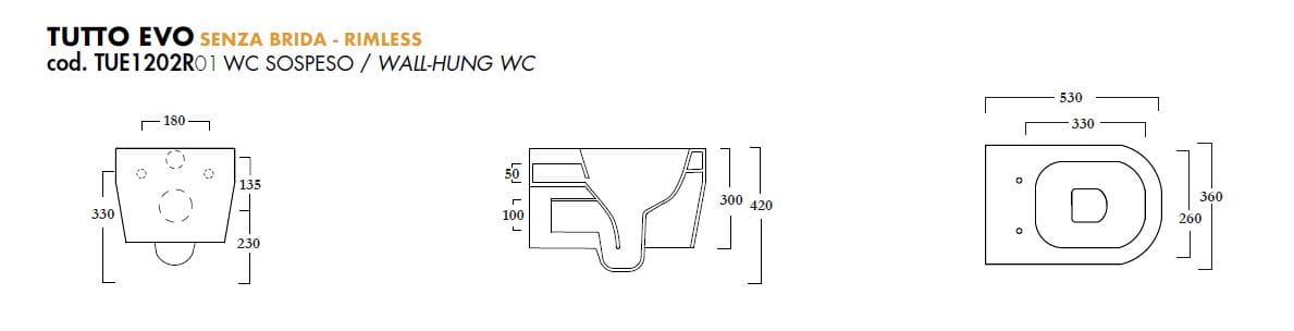 Туалет висит в витрине без бриды Olympia Ceramica все evo ARCH-00070302 - Вид №6