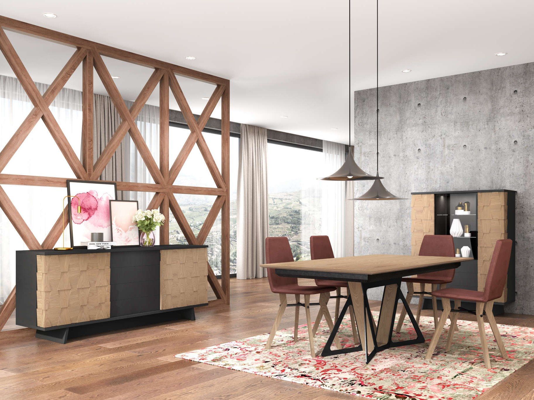 Прямоугольный обеденный стол animovel трапеция ARCH-00117405 - Вид №3