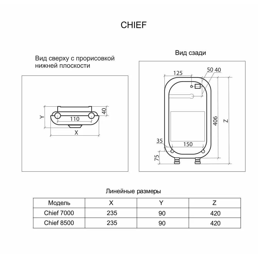 Проточный водонагреватель электрический Thermex Chief 8500 2110268.5 кВт серый 82314299 STLM-2142453  - Вид №6
