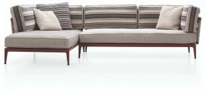 B&B Italia Outdoor Садовый диван из ткани с шезлонгом Ribes