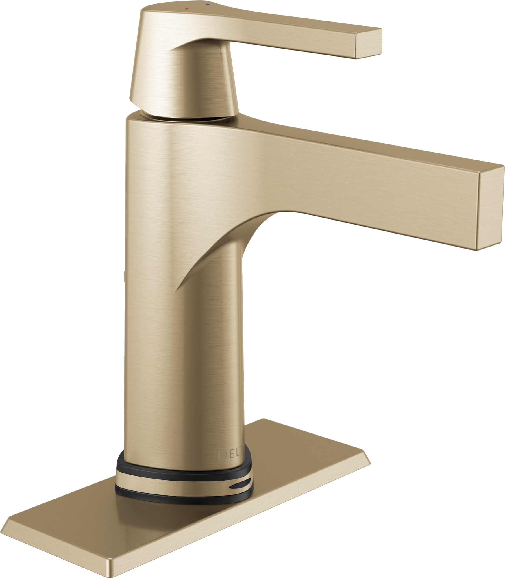 574T-CZ-DST Смеситель для ванной с одной ручкой с технологией Touch2O.xt® Delta Faucet Zura Шампанское бронза  - Вид №1