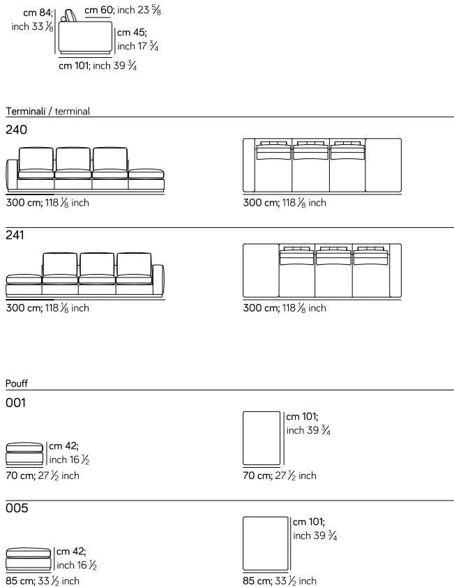 AMURA Модульный угловой диван из ткани Fripp Am025.031+052 - Вид №9
