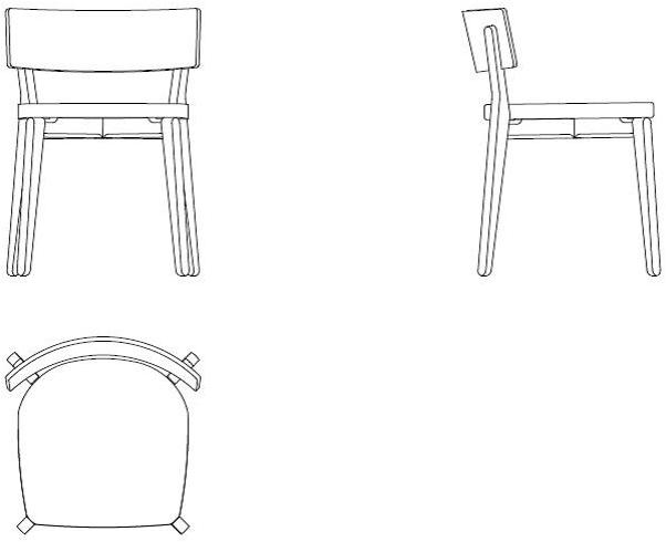 Morelato Мягкий стул ясень  5109/f  - Вид №1