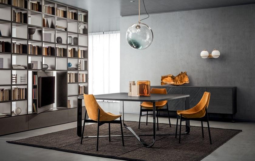 PIANCA Стул с обивкой из ткани с трубчатым основанием sun-id-1494032 - Вид №1