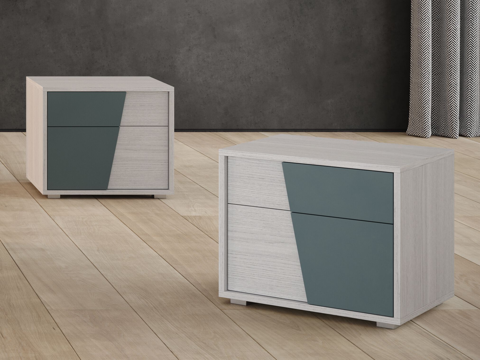 Деревянная прямоугольная тумбочка с ящиками Giessegi Tivoli ARCH-00045919