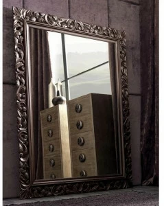 CorteZari Зеркало прямоугольное с рамой Zoe gold 348