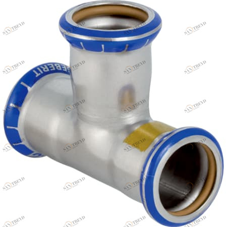 GEBERIT 34028 Тройник равнопроходной Geberit Mapress из нержавеющей стали (газ) 
