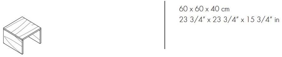 Bralco Квадратный журнальный столик из ореха Arche sun-id-1422081 - Вид №2