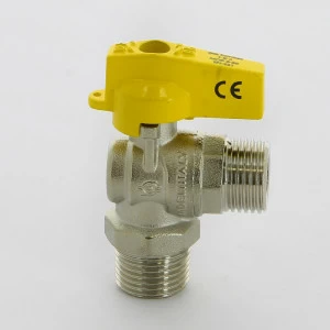 Кран шаровой для газа НН угловой NORMGAS флажок F.I.V. 1/2"