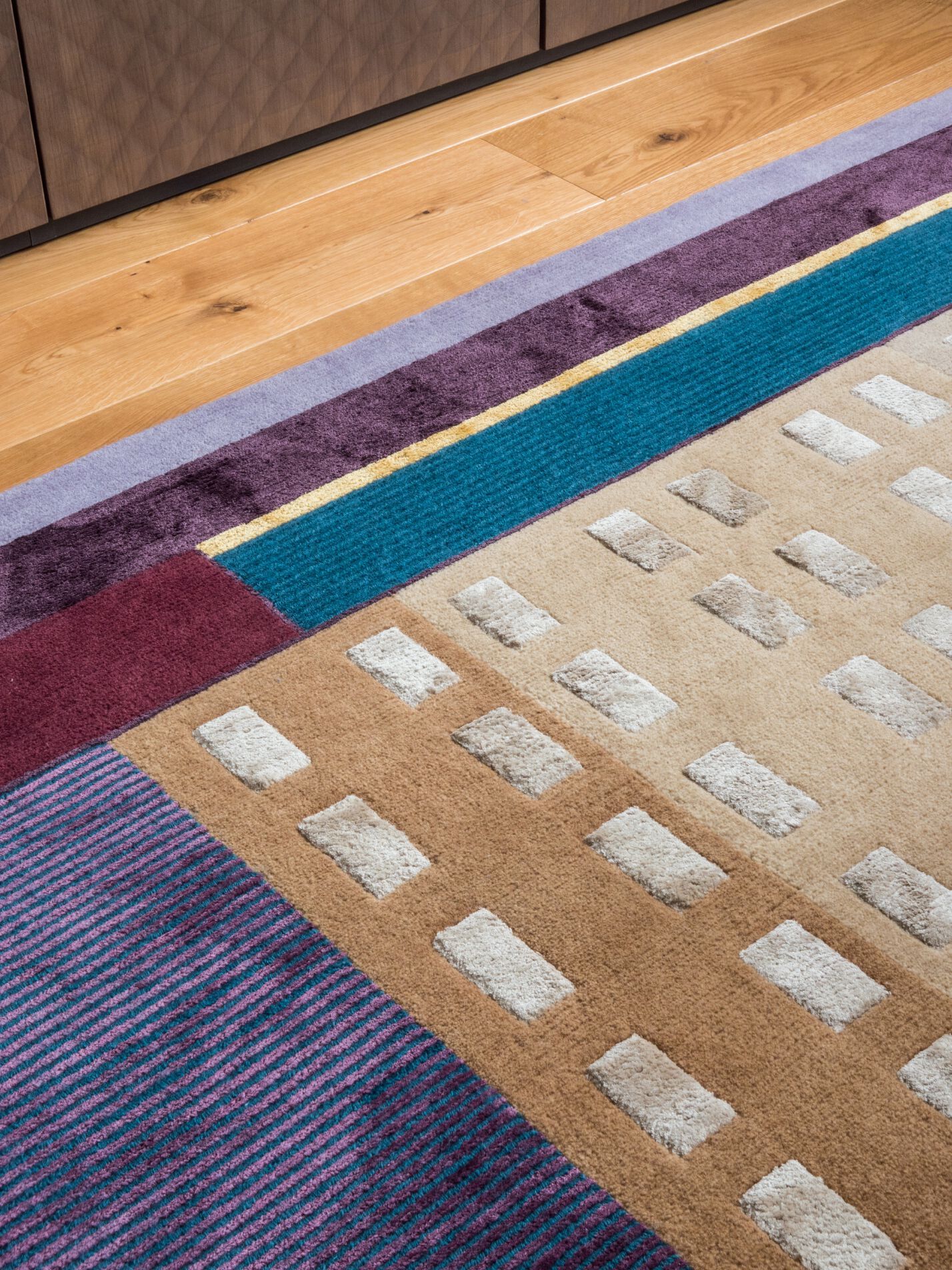 Прямоугольный ковер ручной работы Tapis Rouge абстракция ARCH-00073322 - Вид №6